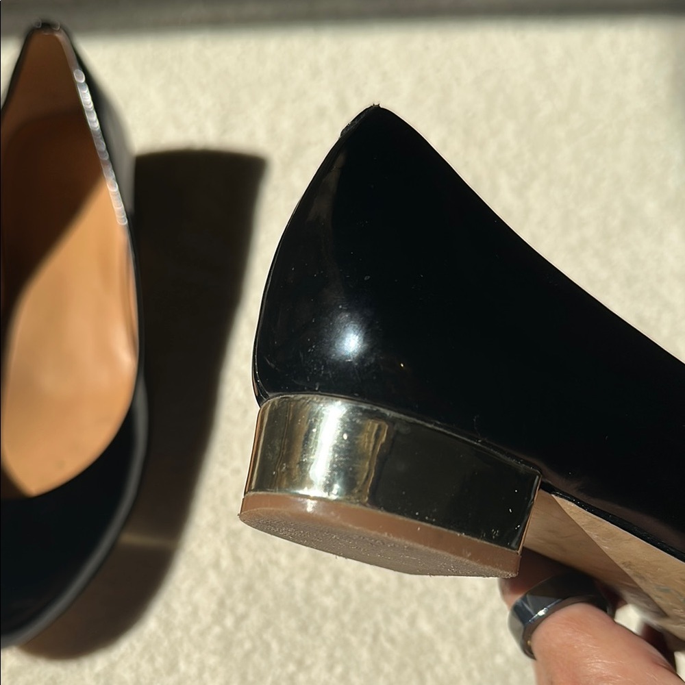 J. Crew Black Patented Leather  Flats - Picture 7 of 7